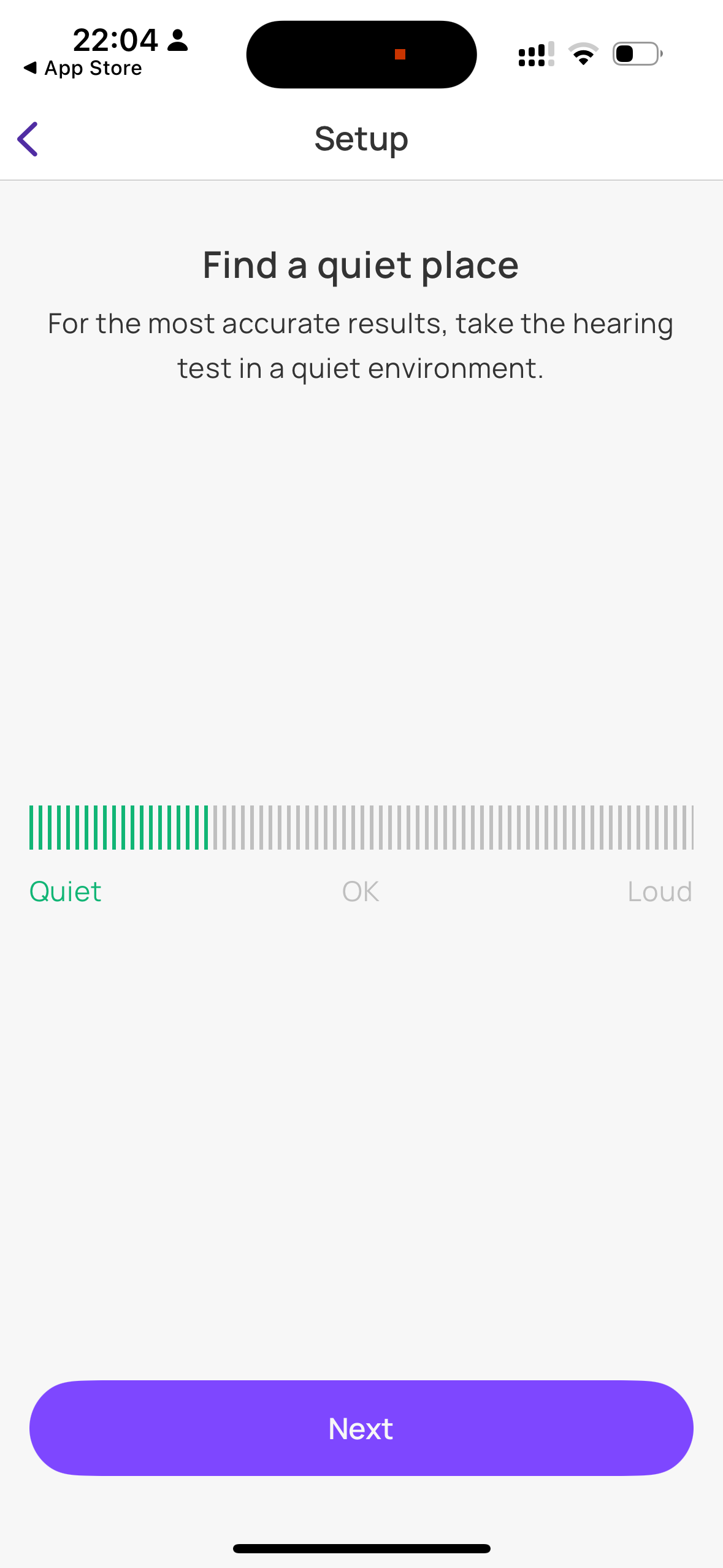 Mimi SDK Test Screen on iPhone
