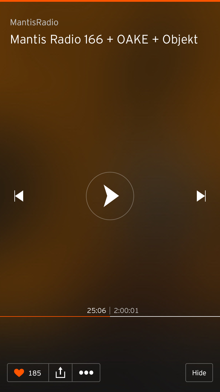 SoundCloud Player detail on iPhone